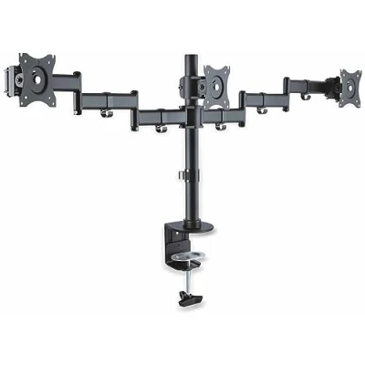 Abbildung von PureMounts PM OFFICE 03 bewegliche Tischlösung für 3 Bildschirme, VESA max. 100 x 100, 8kg Traglast