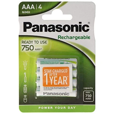 Abbildung von Panasonic P03E/4BC Rechargeable EVOLTA micro AAA Batterie (1,2V, 750mAh, 4 er Pack)