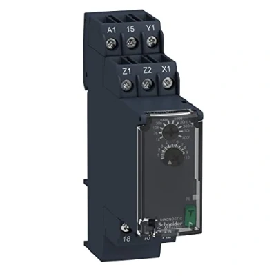 Abbildung von SCHNEIDER ELECTRIC Zeitschaltuhr mit verzögertem Abfall und Steuereingang 1s 300h 1 C/O 8A 24 240V