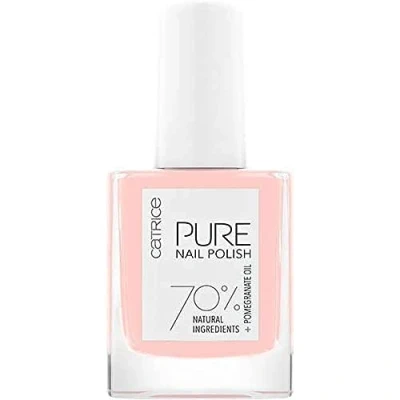 Abbildung von Catrice PURE Nail Polish, Nailpolish, Nagellack, Nr. 01 Lightness, pink, glänzend, ohne Aceton, vegan, Mikroplastik Partikel frei (10ml)
