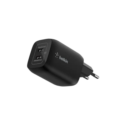 Abbildung von Belkin Gaming Dual USB C Ladegerät , 65 Watt, GaN, schwarz