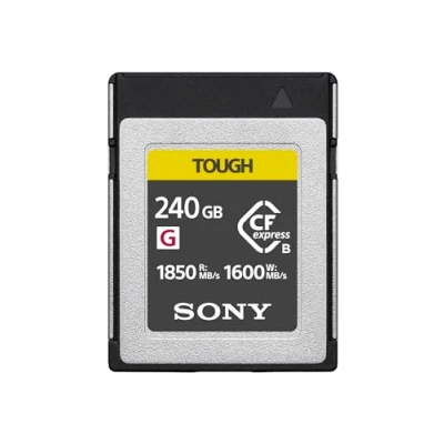 Abbildung von Sony CEB G240T Compact Flash Express Tough Speicherkarte mit 240GB, Schreiben 1750 MB/s, perfekt für RAW Aufnahmen &amp; 4k Videos hoher Bitrate