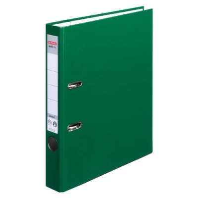 Abbildung von Herlitz 9942608 Ordner maX.file protect A4 5cm grün, PP Kunststoffbezug/Papier hellgr.besch. 5er Packung