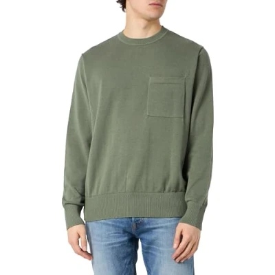 Abbildung von JACK&amp;JONES Herren JCONEAL Knit Crew Neck Strickpullover, Agave Green, X Large