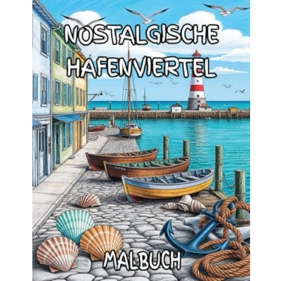 Abbildung von Nostalgische Hafenviertel Malbuch: Ausmalbuch für kreative Erwachsene und Jugendliche mit 50 nostalgischen Motiven Stressabbau mehr Achtsamkeit