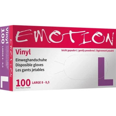 Abbildung von Efalock Vinyl Handschuhe gepudert Emotion L
