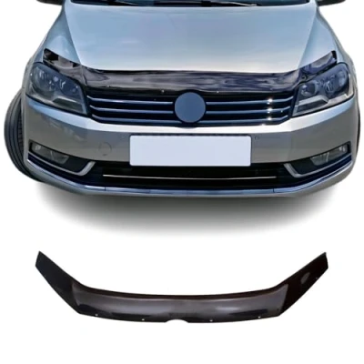 Abbildung von OMAC Motorhaube Deflektor Insekten Steinschlagschutz kompatibel mit VW Passat 2011 2015 Dunkel