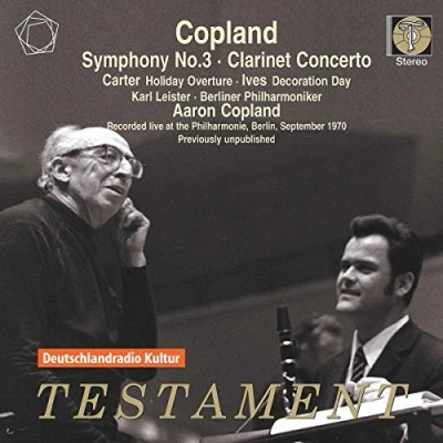 Abbildung von Aaron Copland dirigiert amerikanische Komponisten