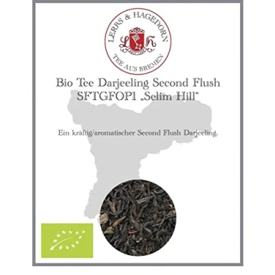 Abbildung von Lerbs &amp; Hagedorn, Bio Tee Darjeeling Second Flush SFTGFOP1 „Selim Hill“ Kräftig, Aromatisch 250g (ca. 20 Liter), Schwarztee