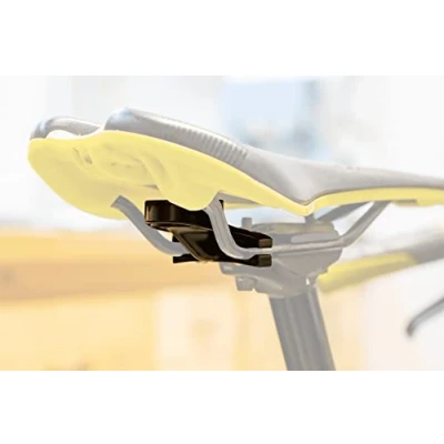 Abbildung von How to Mountainbike Track My Bike Airtag Halter, Fahrradhalterung für den Sattel, unauffälliger Fahrrad Diebstahlschutz inkl. Sicherheitsschrauben, GPS Ortung mit Zubehör