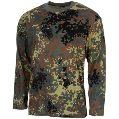Abbildung von MFH US Shirt, Langarm, schwarz, 170 g/m² (as3, Alpha, s, Regular, Flecktarn)