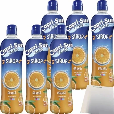 Abbildung von Capri Sun Sirup Orange + vitamins ZERO 6er Pack (6x600ml Flasche) usy Block