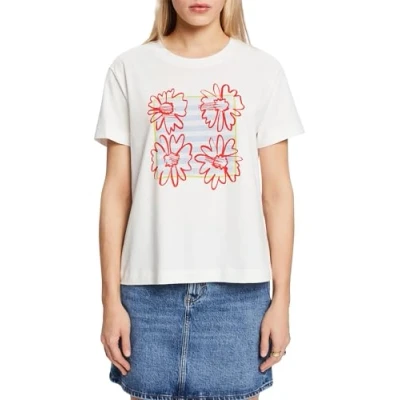 Abbildung von ESPRIT Damen 014ee1k334 T Shirt, 110/Off White, XX Small