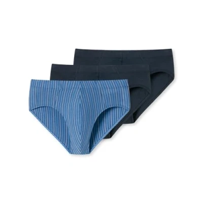 Abbildung von Schiesser Supermini 3 PACK Slip, Herren, Größe: Small, Dunkelblau