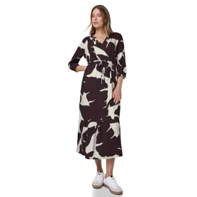 Abbildung von Street One Studio Gemustertes Freizeitkleid, Damen, Größe: 46, Rot