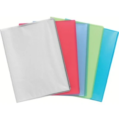 Abbildung von Exacompta 85169E Sichtmappe Chromaline aus extra starken Kunststoff DIN A4 mit 10 Klarsichthüllen, 20 Sichten, perfekt für die Schule und das Büro Aktenhülle, Prospekthülle, 1 Stück Zufallsfarbe