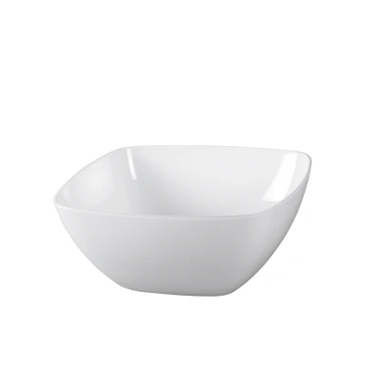 Abbildung von Emsa 505271 Eckige Schale für Desserts, Kunststoff, 2.0 Liter, 20 x 11 cm, Weiß, Vienna