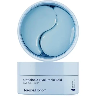 Abbildung von Augenpads gegen Augenringe Korean Skincare: Hyaluron &amp; Koffein Tränensäcke Falten Vegan Tierversuchsfrei, für empfindliche Haut geeignet Augenmaske, 30 Paare Under Eye Patches