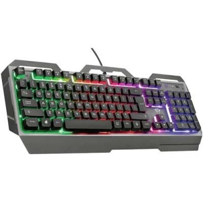 Abbildung von Trust GAMING KEYBOARD DE Tastatur (Beleuchtet, Multimediatasten)