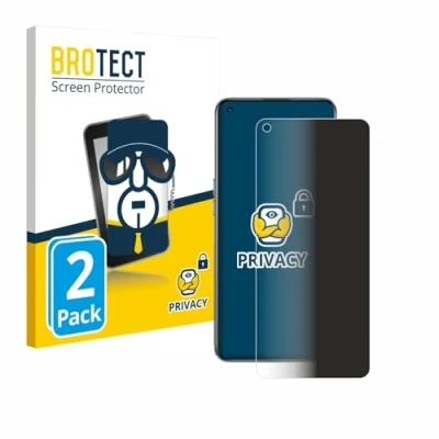 Abbildung von BROTECT (2 Stück Anti Spy Blickschutzfolie für realme GT 5G Privacy Screen Protector [Displayschutz Folie, Sichtschutz, Blaulichtfilter]