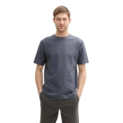 Abbildung von TOM Tailor Tshirt basic, Herren, Größe: Medium, Blueish grey