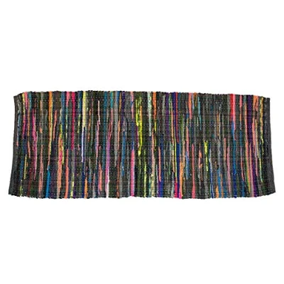 Abbildung von DII Chindi Home Collection Flickenlauf, handgewebt, Mehrfarbig, 5 x 15 cm