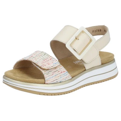 Abbildung von Remonte Riemensandalette, Damen, Größe: 39, Beige Schuhe