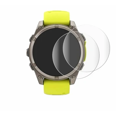 Abbildung von BROTECT 2 Stück Full Cover Schutzfolie für Garmin Fenix 8 Solar (47 mm) Screen Displayschutz Folie [3D Curved, Anti Fingerprint, Kristall Klar]