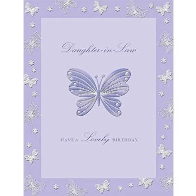 Abbildung von Piccadilly Greetings Moderne Geburtstagskarte für Schwiegertochter 20,3 x 15,2 cm