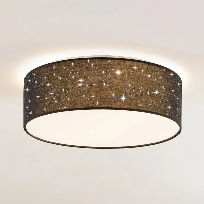 Abbildung von Lindby Ellamina LED Deckenleuchte, 40 cm, schwarz