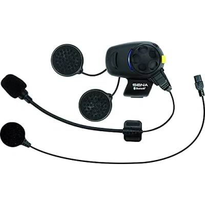Abbildung von Sena SMH5 FM Bluetooth Kommunikationssystem mit integriertem Tuner für Motorräder und Roller Kabel Schwanenhalsmikrofon