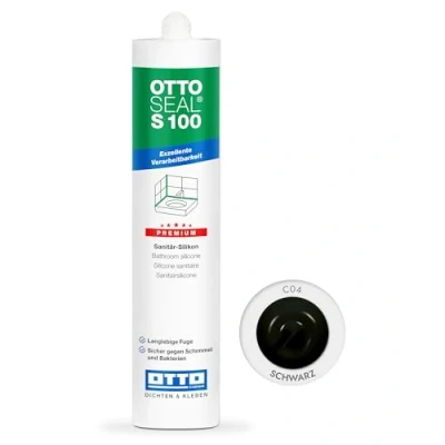 Abbildung von OTTO Chemie Silikon Ottoseal S100 Premium Sanitär 300ml, Silikon, gebrauchsfertig, Exzellente Verarbeitbarkeit, für innen und außen, ideal zum Abdichten
