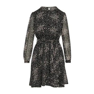 Abbildung von QS ALL OVER Print Freizeitkleid, Damen, Größe: 44, Schwarz