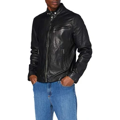 Abbildung von Schott NYC Herren Lc1140wx Lederjacke, Schwarz, Medium