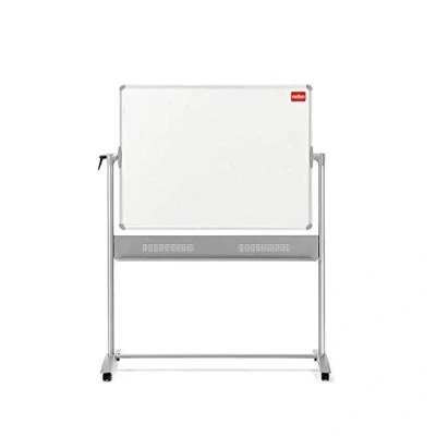 Abbildung von Nobo Basic mobile Weißwandtafel aus Melamin (doppelseitig, Tafelmaß 1200 x 900mm)