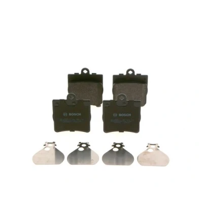 Abbildung von BOSCH 0 986 494 016 Bremsbelagsatz Low Metallic mit Anti Quietsch Blech, Montageanleitung MERCEDES BENZ: C Klasse Limousine, E Limousine