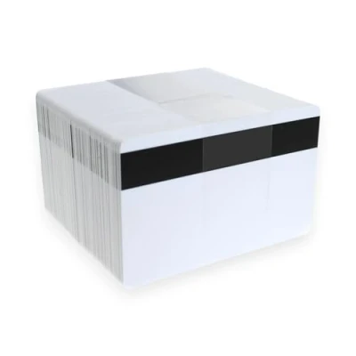 Abbildung von ALG ID Cards® Hochwertige weiße PVC Karten mit Hi Co Mag Magnetstreifen, 760 Mikron CR80 (Kreditkartengröße), 100 Stück