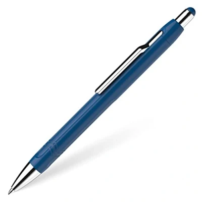 Abbildung von Schneider 138613 Epsilon Druckkugelschreiber (Strichstärke XB, Schreibfarbe: blau, dokumentenechte Mine) dunkelblau