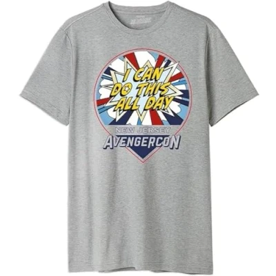 Abbildung von Marvel Herren Uxmissmts004 T Shirt, Grau meliert, M