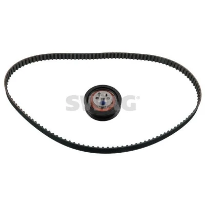 Abbildung von SWAG 99 02 0068 Zahnriemensatz 124 mit trapezförmigen Zahnprofil inkl. Spannrolle AUDI: 80 B4 Limousine, Cabriolet B4, 100 C4 Limousine