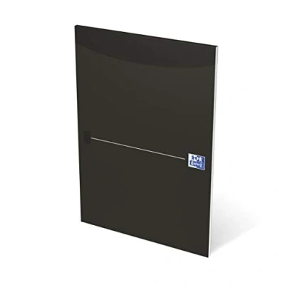 Abbildung von Oxford Briefblock A4 kariert, 50 Blatt, schwarz, 10 Stück