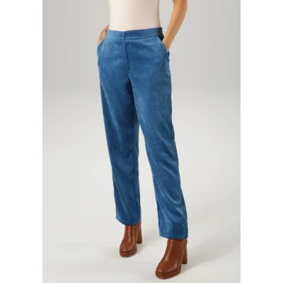 Abbildung von Aniston CASUAL Cordhose, mit weitem Bein NEUE KOLLEKTION