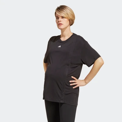 Abbildung von adidas Performance W TRES MAT T Sport Tshirt, Damen, Größe: XL, Black/white