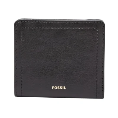 Abbildung von Fossil Brieftasche für Frauen Logan, Leder/Polyurethanbesatz Bifold schwarz 10,2 cm L x 2,5 B 8,9 H SL7829001