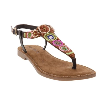 Abbildung von Lazamani ladies sandals beads brown 42