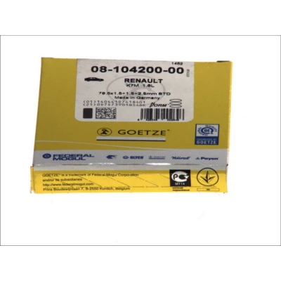 Abbildung von GOETZE ENGINE 08 104200 00 Kolbenringsatz 79,5 RENAULT: Megane 2 Kombi, Scenic, Kangoo I, DACIA: Logan I Pickup, MCV, Lodgy