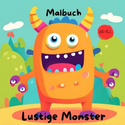 Abbildung von Ausmalbuch &quot; Lustige Monster für Kinder ab 6 Jahre