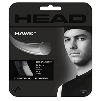 Abbildung von HEAD Unisex Erwachsene Hawk Set Tennis Saite, schwarz, 16