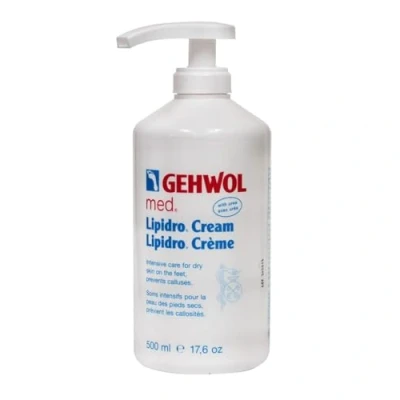 Abbildung von GEHWOL med. Lipidro Fußcreme, Intensivpflege für empfindliche Haut, 500 ml Spender