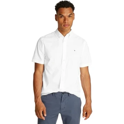 Abbildung von Tommy Hilfiger FLEX Solid Hemd, Herren, Größe: 3XL, Optic white